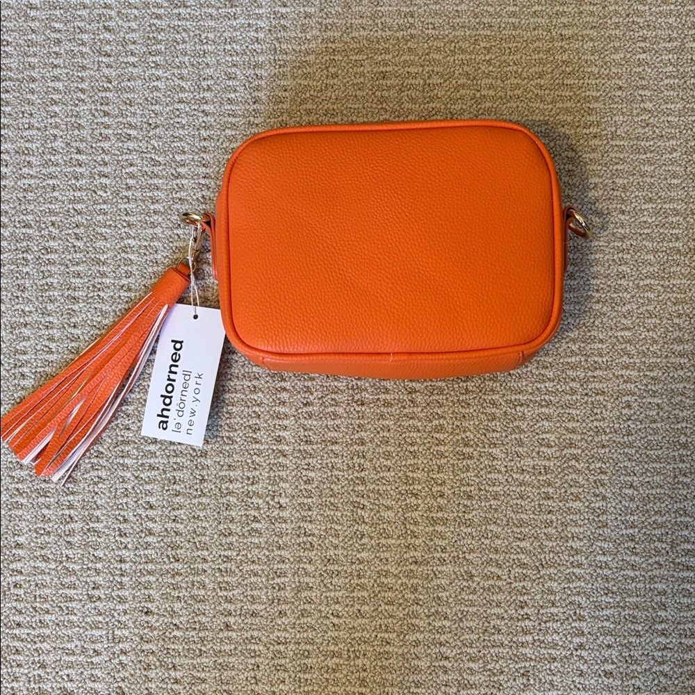 Ahdorned Messenger Bag with Crossbody Strap